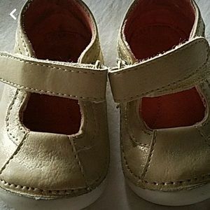 Toddler Gold Leather Shoes